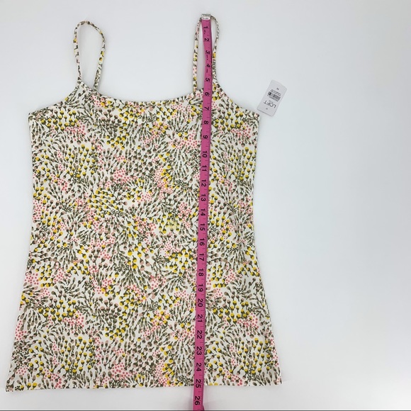 2/$25 Ann Taylor LOFT Outlet Women's Cotton Stretch Floral Camisole Tank, Medium - Picture 15 of 16